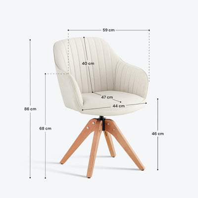 Oakley Linen Blend Swivel Chair