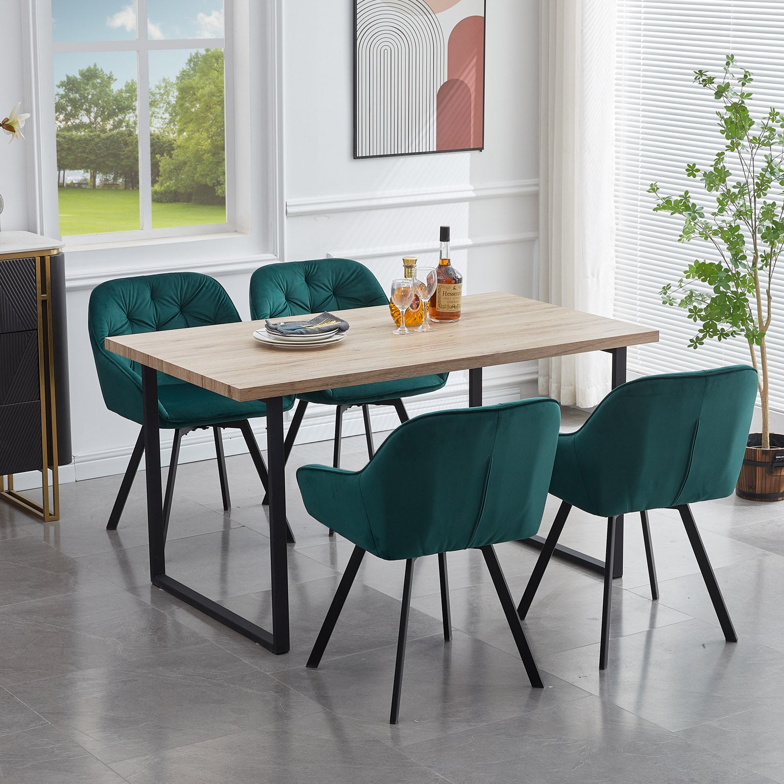 Garvies Velvet Swivel Chairs