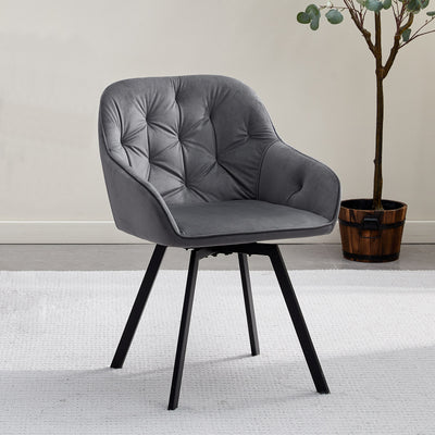 Garvies Velvet Swivel Chairs