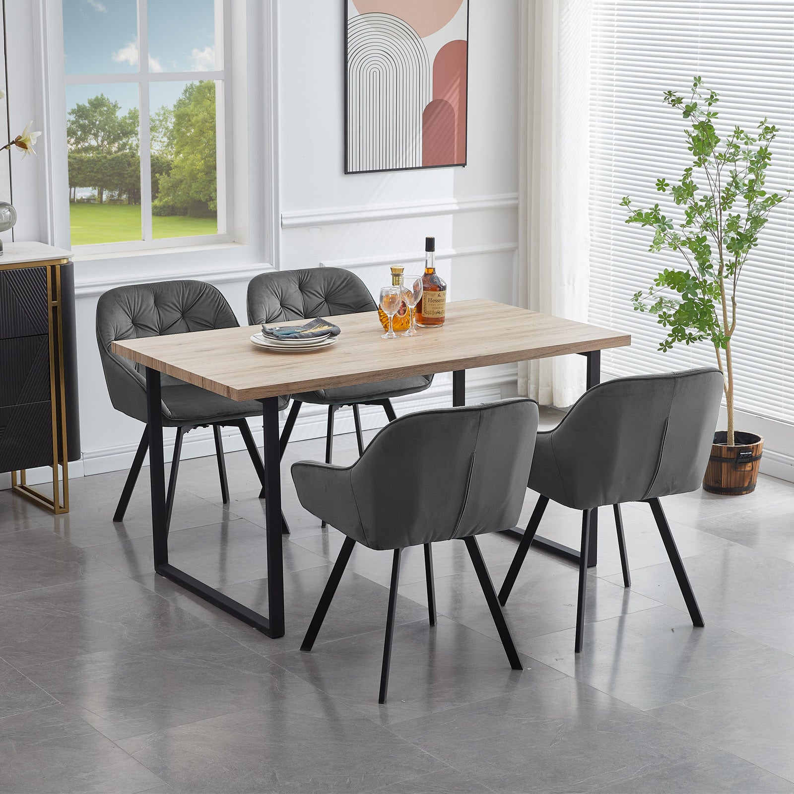 Garvies Velvet Swivel Chairs