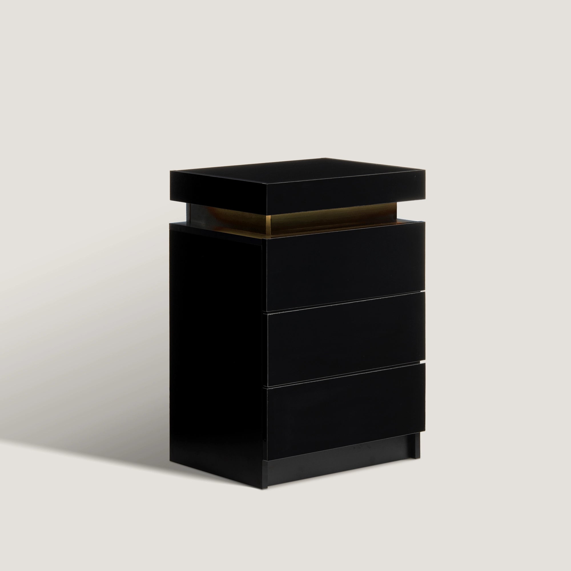 Kumar LED Light Bedside Table