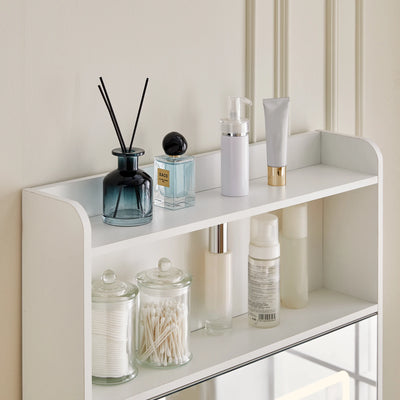 Lina Dressing Table with Push-to-Open Mirror
