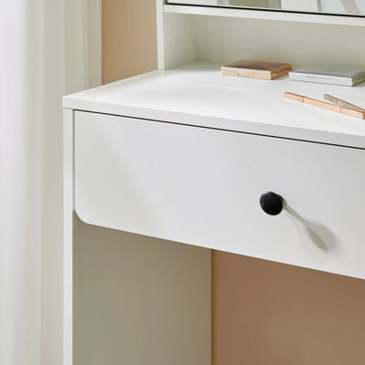 Lina Dressing Table with Push-to-Open Mirror