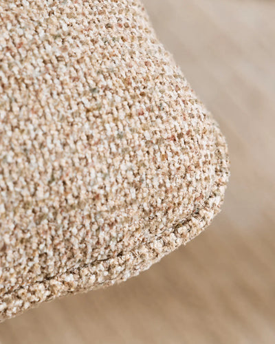 Tabouret de coiffeuse Liora Khaki avec un revêtement en chenille doucement rembourré