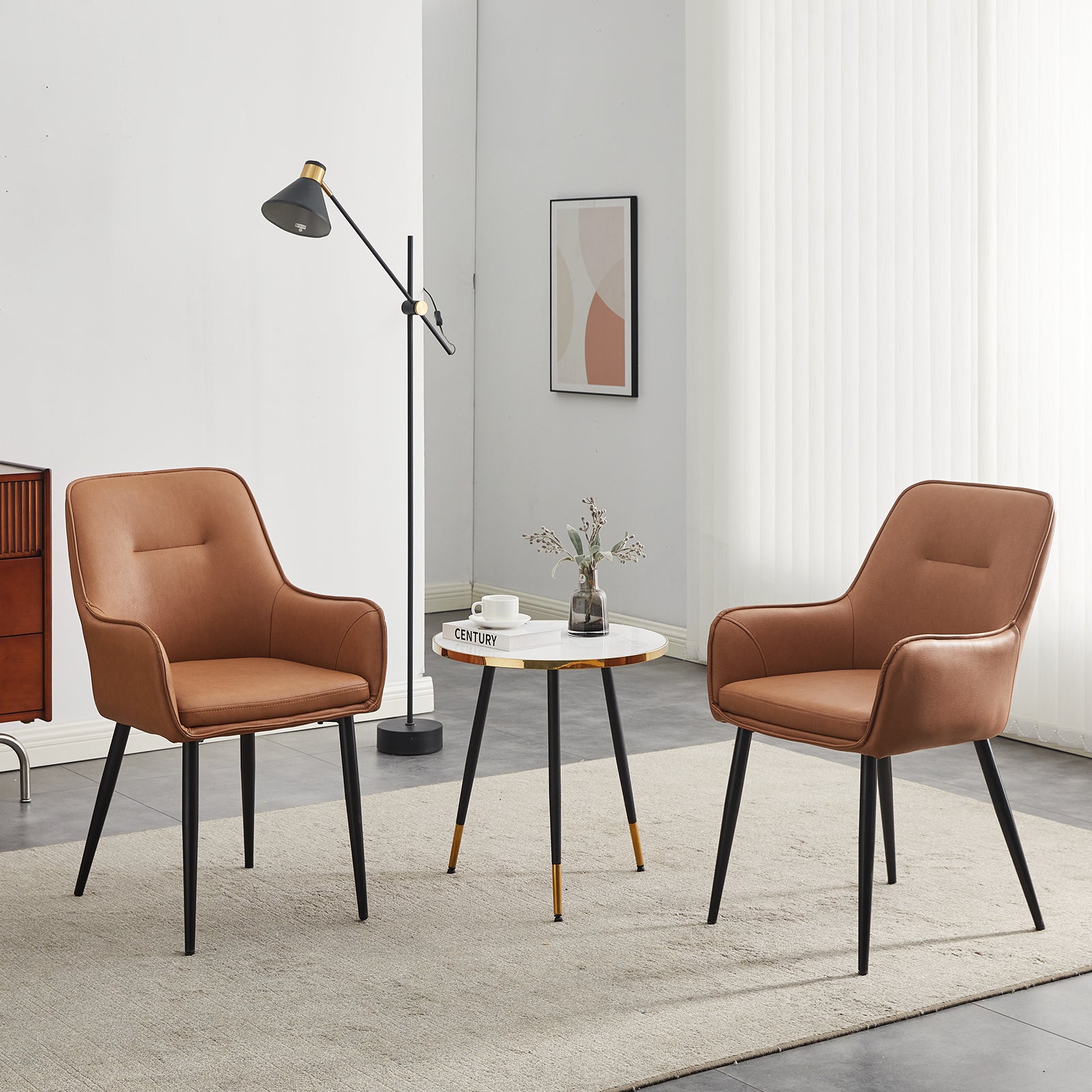 Maxine Faux Leather Dining Chairs