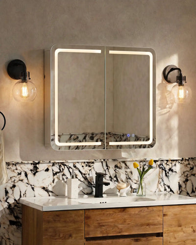 Mira Bathroom Mirror Cabinet with a Slim 16.5 cm Profile