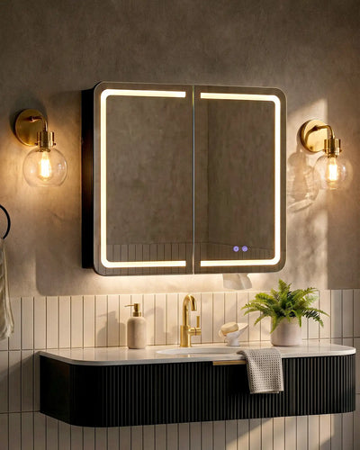 Mira Bathroom Mirror Cabinet with a Slim Modern Profile