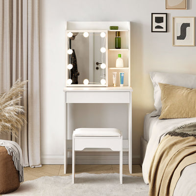 Mona Dressing Table with Sliding Mirror