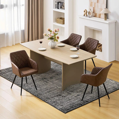 Moree Faux Leather Swivel Chairs