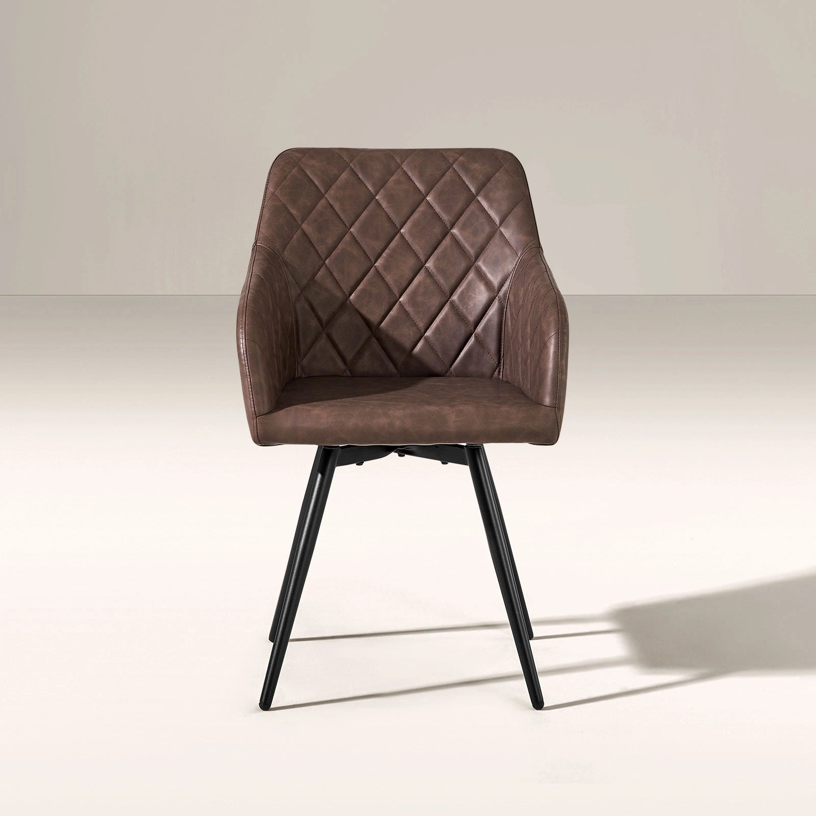 Moree Faux Leather Swivel Chairs