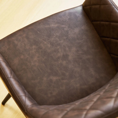 Moree Faux Leather Swivel Chairs