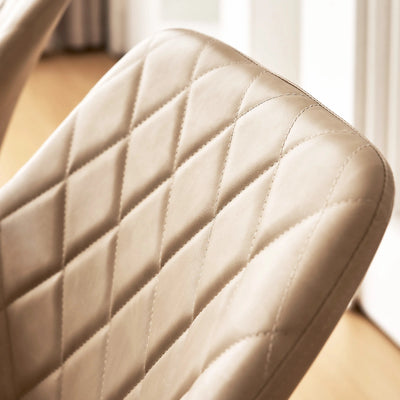 Moree Faux Leather Swivel Chairs
