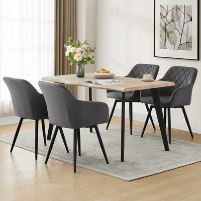 Moree Velvet Swivel Dining Chairs