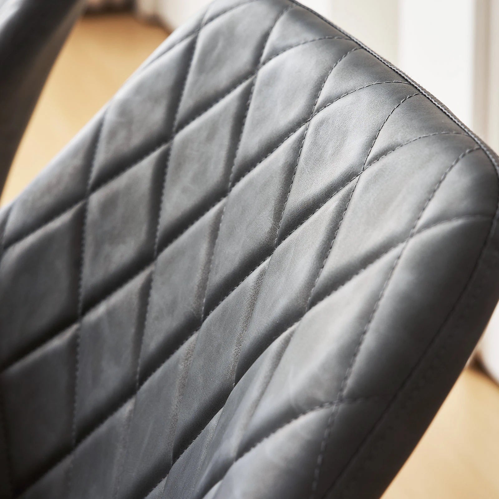 Moree Faux Leather Swivel Chairs