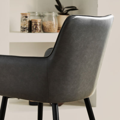 Muhsina Faux Leather Dining Chairs