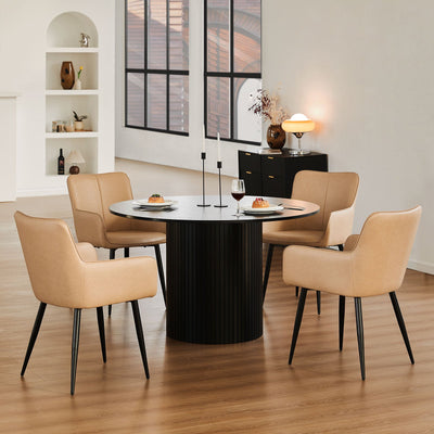 Muhsina Faux Leather Dining Chairs