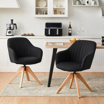 Oakley Linen Blend Swivel Chair