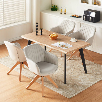 Oakley Linen Blend Swivel Chair