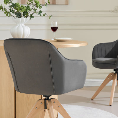 Oakley Velvet Swivel Chair