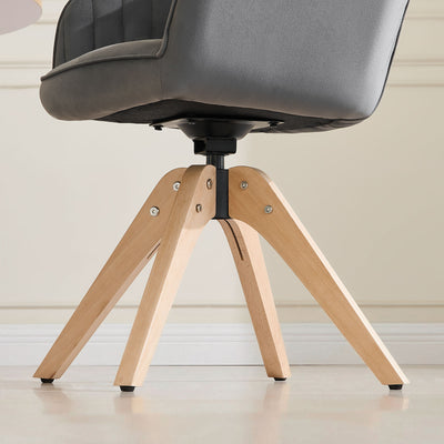 Oakley Velvet Swivel Chair