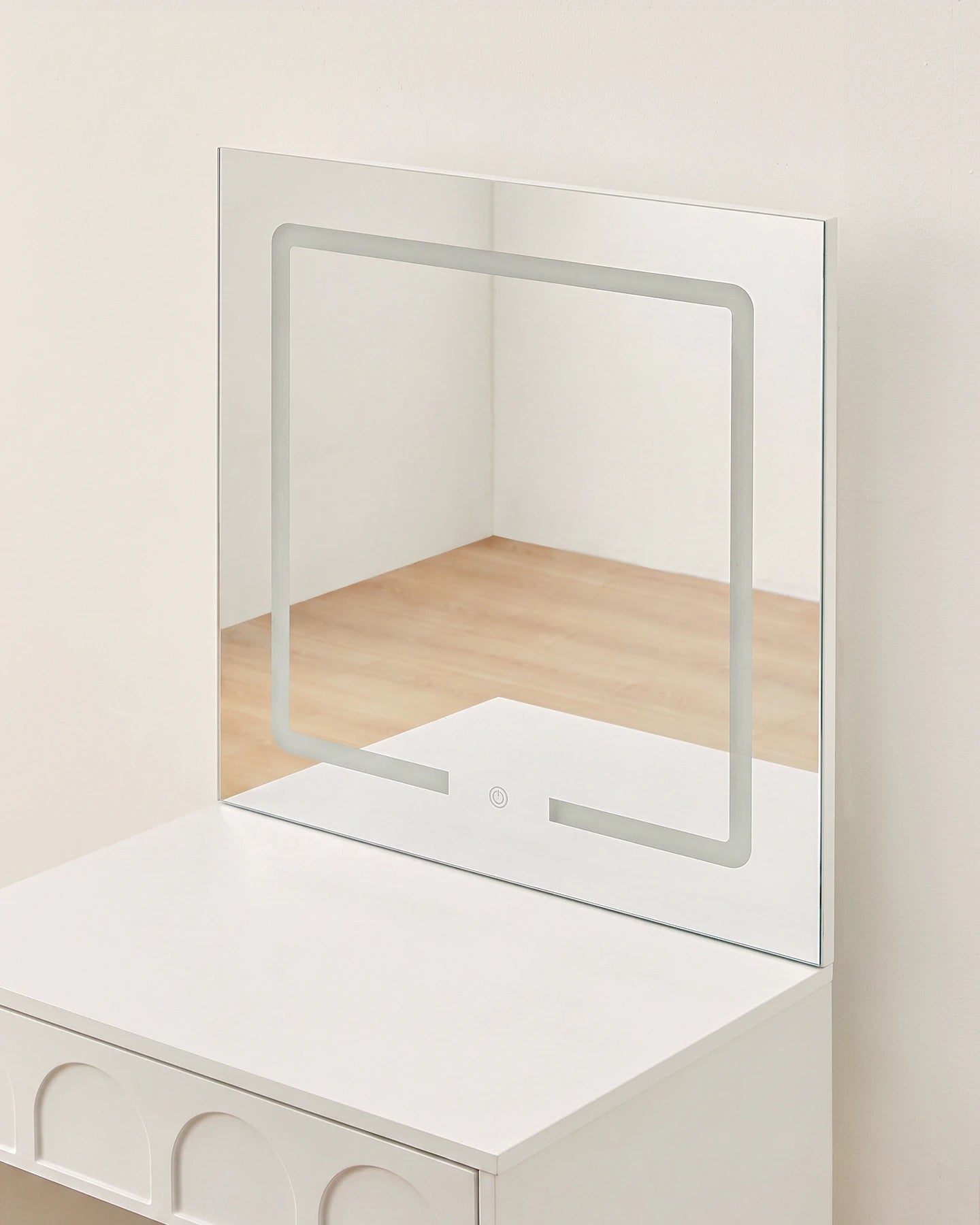 Oslo Dressing Table with Hollywood-Style LED Mirror