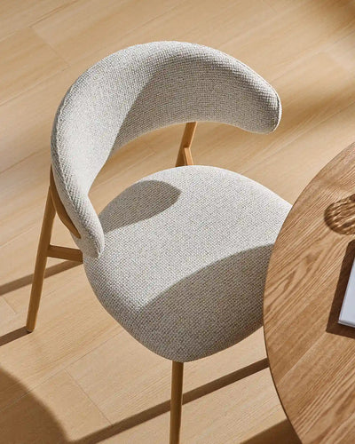 Rowan Cream Chenille Dining Chairs