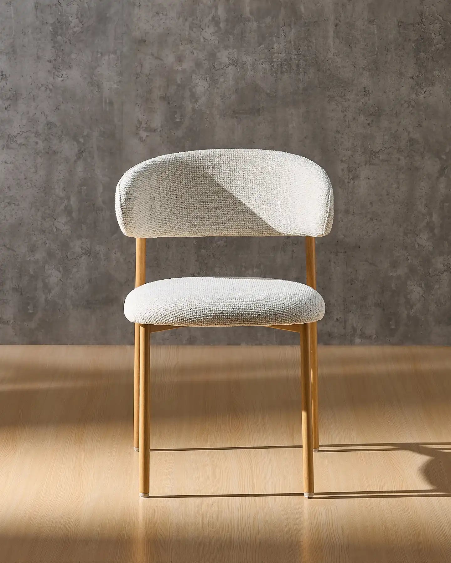 Rowan Cream Chenille Dining Chairs