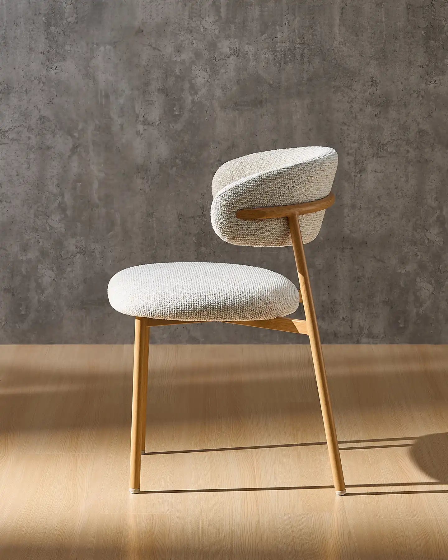 Rowan Cream Chenille Dining Chairs