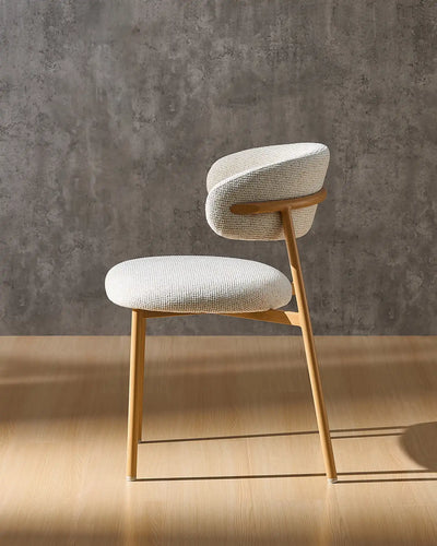 Rowan Cream Chenille Dining Chairs