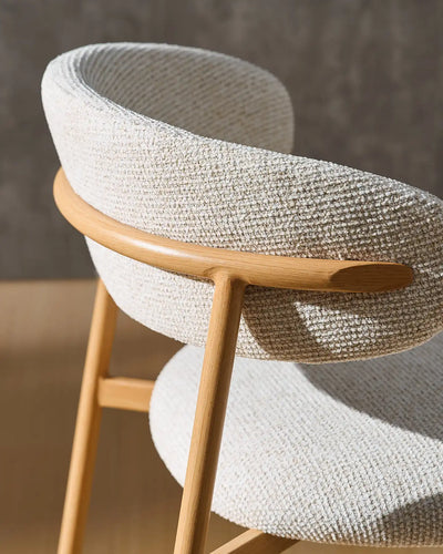Rowan Cream Chenille Dining Chairs
