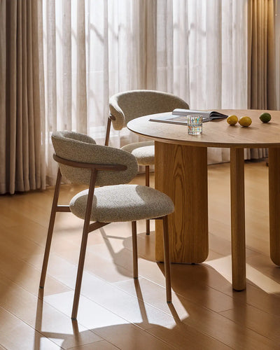 Rowan Taupe Chenille Dining Chairs