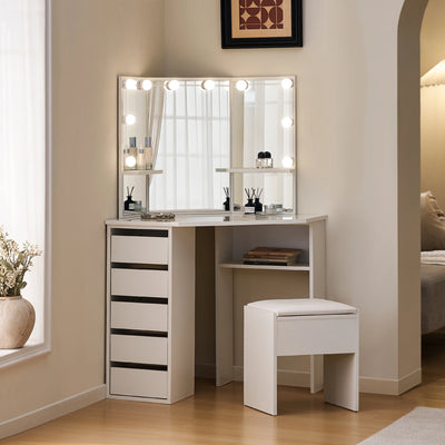 Mirelle Corner Dressing Table