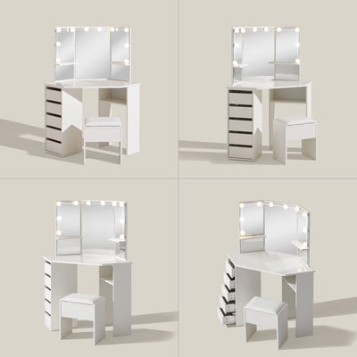 Mirelle Corner Dressing Table