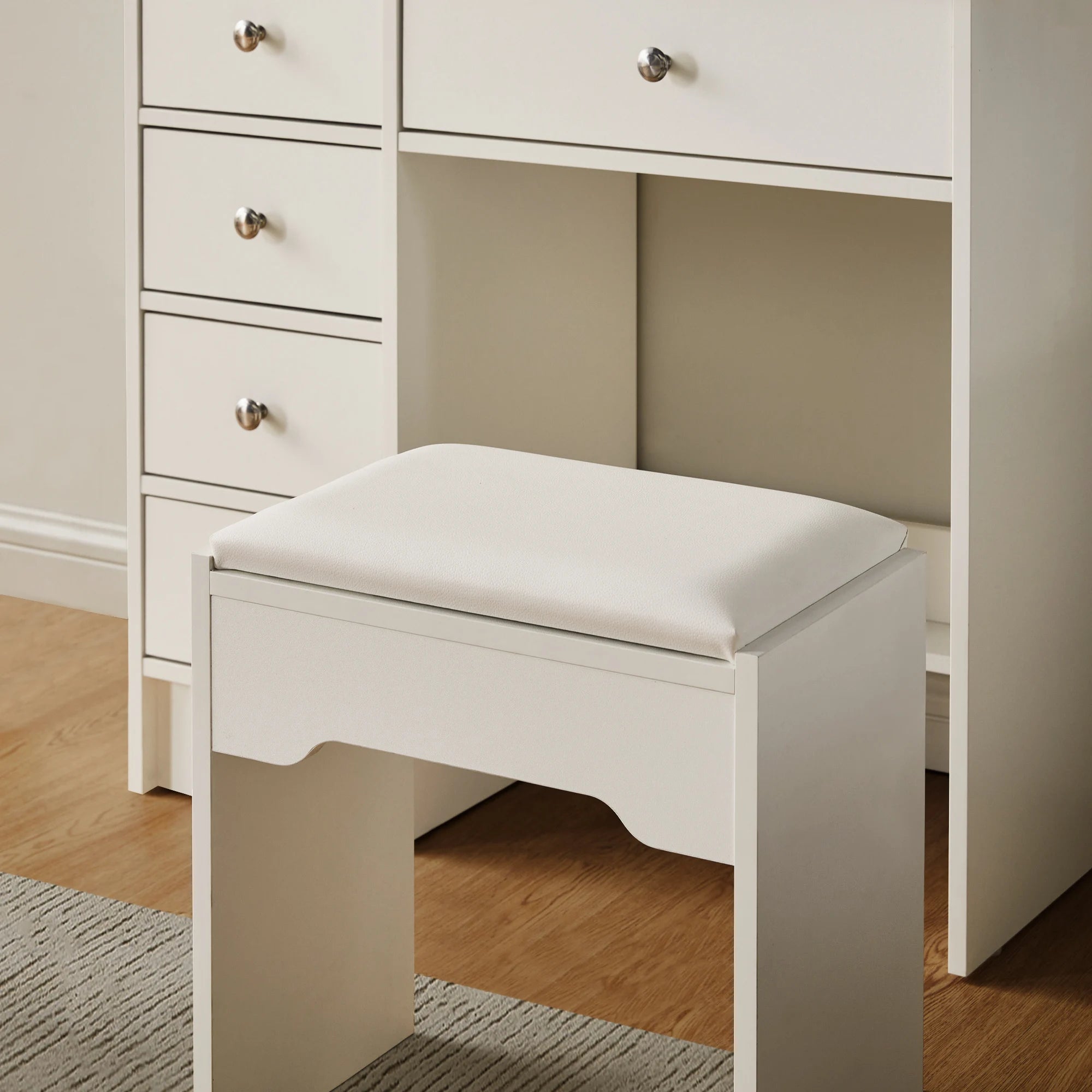 Amya Dressing Table Set [Sliding Mirror]