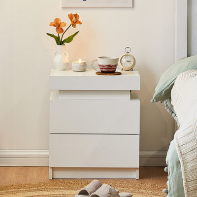 Kumar LED Light Bedside Table