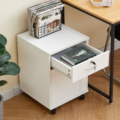 Edene Mobile Filing Cabinet [1-Drawer 1-Door]