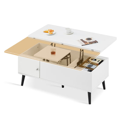 Elna Adjustable Coffee Table with Lift-Top & Storage