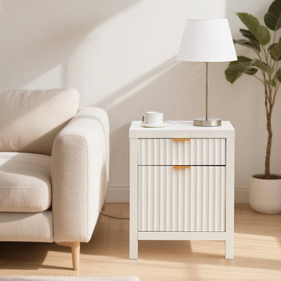 Arden Bedside Table with 2 Drawers